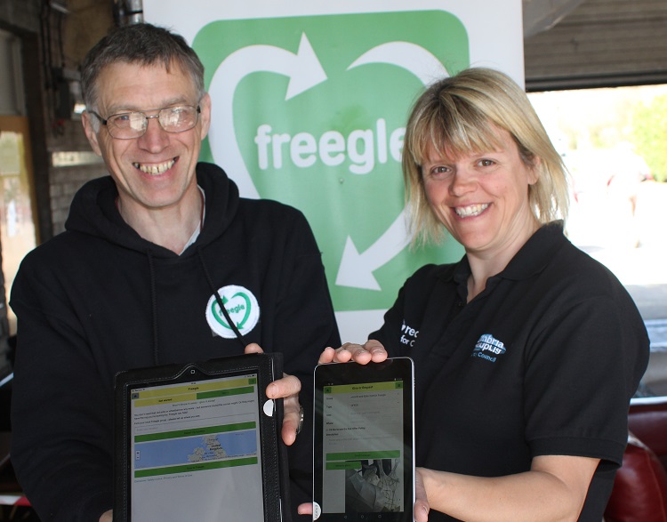 Freegle and Cumbria County Council launch the new Freegle mobile app
