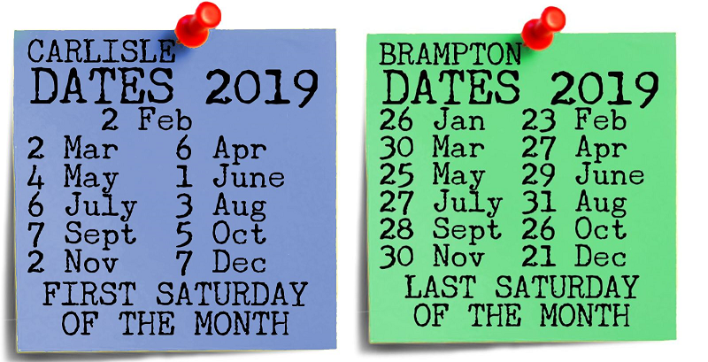 Carlisle and Brampton Farmers markets 2019