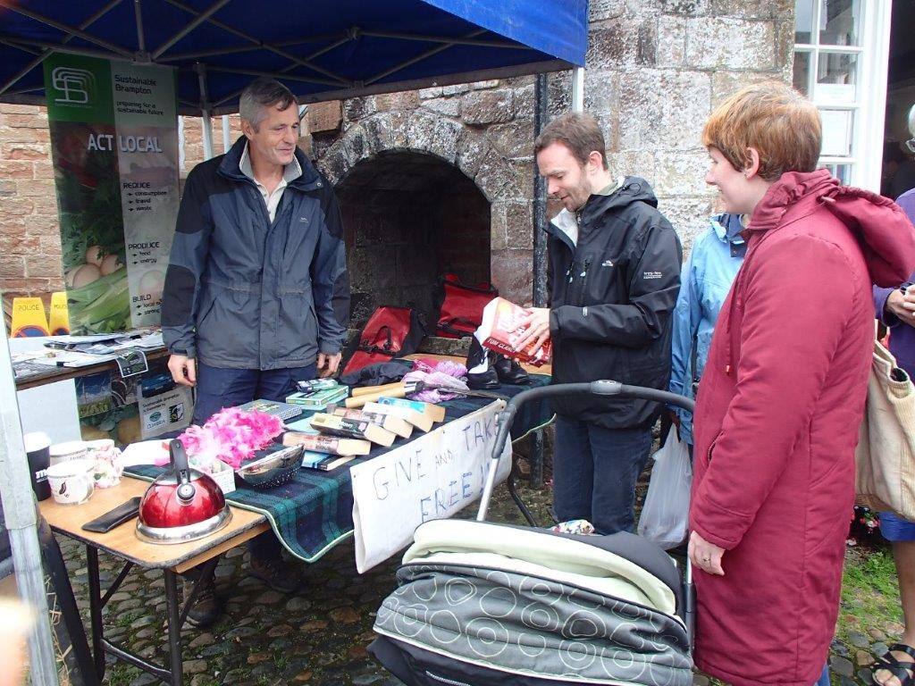 Give and Take stall at Brampton Farmers Market