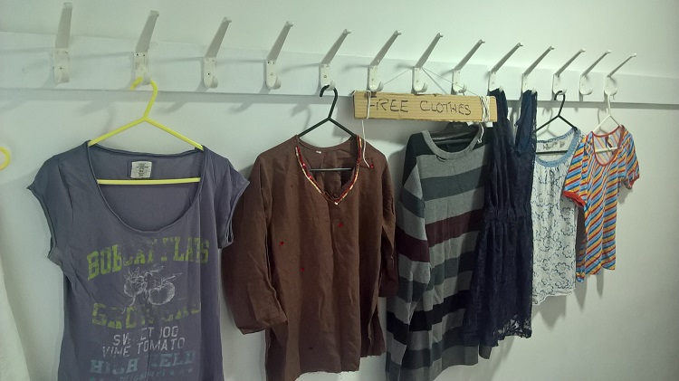 Pick up some free clothes at the Freegle Give and Take